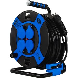 Bobine IP44 de 40m avec 4 prises - Cordon d'alimentation industriel - Publicité Bobine IP44 de 40m avec 4 prises - Cordon d'alimentation industriel - Publicité