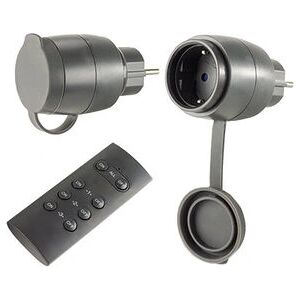 REV Funkschalt-Set IP44 Mini2+1 sw - 3680 W, Schwarz REV Funkschalt-Set IP44 Mini2+1 sw - 3680 W, Schwarz