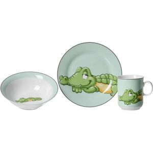 Ritzenhoff & Breker Kinderset - Koko - Grün - Porzellan - 3 delar Ritzenhoff & Breker Kinderset - Koko - Grün - Porzellan - 3 delar