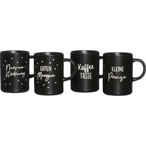 Tazas de Café de Porcelana Schwarz por RITZENHOFF & BREKER - Juego de 4 Tazas de Café de Porcelana Schwarz por RITZENHOFF & BREKER - Juego de 4