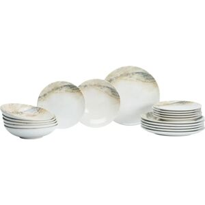 RITZENHOFF & BREKER Arezzo Brown 18-piece Ceramic Dinner Set - Dishware Set RITZENHOFF & BREKER Arezzo Brown 18-piece Ceramic Dinner Set - Dishware Set