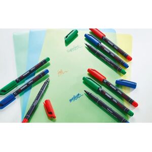 Set da 4 pennarelli permanenti STABILO - Nero, Blu, Verde, Rosso - Punta Media Set da 4 pennarelli permanenti STABILO - Nero, Blu, Verde, Rosso - Punta Media