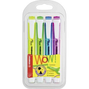 Surligneur Stabilo Swing Cool - Encre à base d'eau - Pack de 4 - Publicité Surligneur Stabilo Swing Cool - Encre à base d'eau - Pack de 4 - Publicité