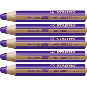 Stabilo Woody 3-in-1 Buntstifte - Dunkelviolett Stabilo Woody 3-in-1 Buntstifte - Dunkelviolett