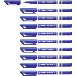 STABILO Sensor Fine Fineliner - Blue - 10 Pack STABILO Sensor Fine Fineliner - Blue - 10 Pack