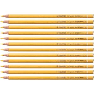 Set de Crayons de Couleur Jaune Stabilo - 12 pièces - Publicité Set de Crayons de Couleur Jaune Stabilo - 12 pièces - Publicité