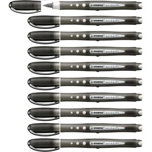 Stylo Roller STABILO Worker Plus Coloré - Pack de 10 - Publicité Stylo Roller STABILO Worker Plus Coloré - Pack de 10 - Publicité