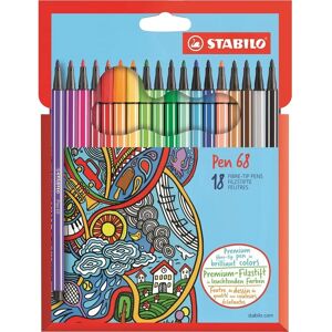 STABILO Pen 68 - Assorted Colors - 18 Pack - Felt-tip Pen STABILO Pen 68 - Assorted Colors - 18 Pack - Felt-tip Pen