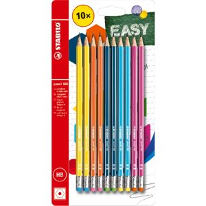 Crayons Graphite STABILO Hexagonaux 160 HB - Pack de 10 - Publicité Crayons Graphite STABILO Hexagonaux 160 HB - Pack de 10 - Publicité