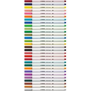 STABILO Pen 68 brush viltstift - Zwart STABILO Pen 68 brush viltstift - Zwart