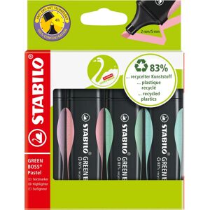 STABILO Green Boss Pastel Highlighters - Eco-Friendly 4-pack STABILO Green Boss Pastel Highlighters - Eco-Friendly 4-pack