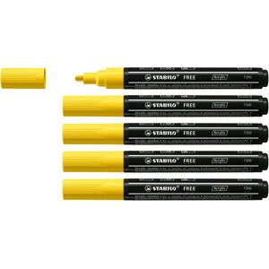 STABILO FREE Acrylic T300 Amarillo - Marcador Acrílico STABILO FREE Acrylic T300 Amarillo - Marcador Acrílico