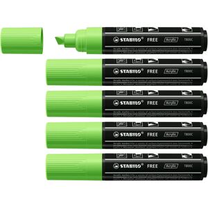 STABILO FREE Acrylic T800C Verde chiaro - Marcatori acrilici STABILO FREE Acrylic T800C Verde chiaro - Marcatori acrilici