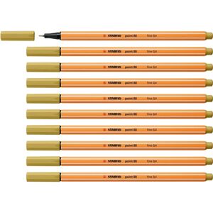 Stabilo Point 88 Bolígrafo - Punta de fibra fina 0,40 mm Khaki - 10 pcs Stabilo Point 88 Bolígrafo - Punta de fibra fina 0,40 mm Khaki - 10 pcs