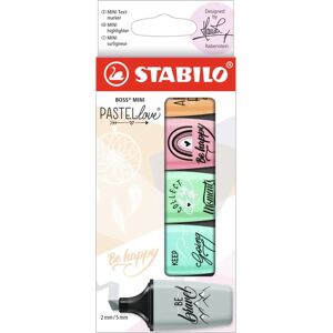 Surligneur STABILO Mini Pastelove 2.0 - Couleurs Pastel, Double Pointe, Compact Surligneur STABILO Mini Pastelove 2.0 - Couleurs Pastel, Double Pointe, Compact