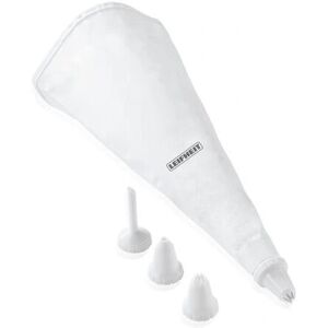 Leifheit Saco de Confeitar de Algodão - 4 Bicos - 31cm Ferramenta de Decoração Reutilizável Leifheit Saco de Confeitar de Algodão - 4 Bicos - 31cm Ferramenta de Decoração Reutilizável