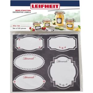 Leifheit Decoratieve Labels - Vintage Zwart/Wit - 20 stuks Leifheit Decoratieve Labels - Vintage Zwart/Wit - 20 stuks