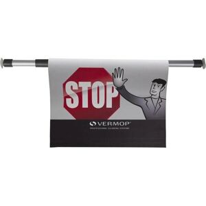 Panneau drapeau VERMOP 7,6-133 cm - Plastique gris - Publicité Panneau drapeau VERMOP 7,6-133 cm - Plastique gris - Publicité