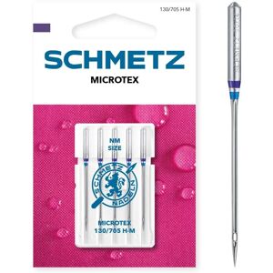 Schmetz Microtex Sewing Needles - Size NM 80/12, Pack of 5 Schmetz Microtex Sewing Needles - Size NM 80/12, Pack of 5