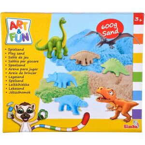 Simba 106344621 Art and Fun Spielsand Set Dinosaurier - Lekesandsett Simba 106344621 Art and Fun Spielsand Set Dinosaurier - Lekesandsett