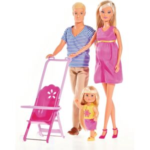 Simba Steffi Love Monivärinen Perhepuuhasetti - Nukke Simba Steffi Love Monivärinen Perhepuuhasetti - Nukke