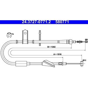 Opel Opel:4700358,4705532,9203996 Bremskabel - Seilzug, Feststellbremse Opel Opel:4700358,4705532,9203996 Bremskabel - Seilzug, Feststellbremse