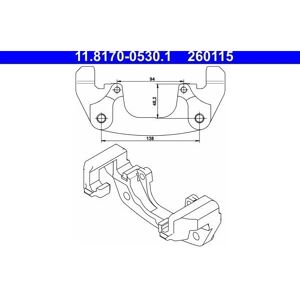 Ate 11.8170-0530.1 Jarrusatulan Teline BMW X3 X5 Ate 11.8170-0530.1 Jarrusatulan Teline BMW X3 X5