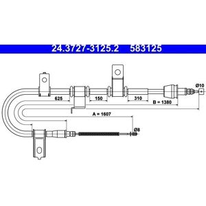 Ate Modello 24.3727-3125.2 Cavo Freno di Stazionamento - Freno a Mano Ate Modello 24.3727-3125.2 Cavo Freno di Stazionamento - Freno a Mano