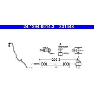 Ate Bremsschlauch für Audi A1 Seat - Hochwertig, flexibel, einfache Montage Ate Bremsschlauch für Audi A1 Seat - Hochwertig, flexibel, einfache Montage