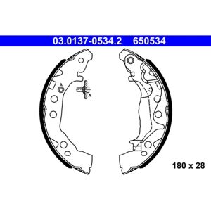 Ate Brake Shoes Kit - 03.0137-0534.2 for Drum Brakes Ate Brake Shoes Kit - 03.0137-0534.2 for Drum Brakes