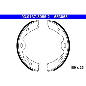 Kit ganasce freno ATE - Porsche 911 Cayman - 180x25mm - E11 90R- Kit ganasce freno ATE - Porsche 911 Cayman - 180x25mm - E11 90R-