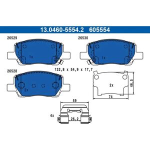 Pastiglie Freno Anteriori Ate Hyundai I10 - Set Pastiglie Pastiglie Freno Anteriori Ate Hyundai I10 - Set Pastiglie