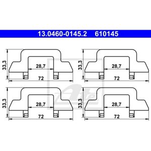 ATE 13.0460-0145.2 - Jarruvarusteet Citroën C2 C3 ATE 13.0460-0145.2 - Jarruvarusteet Citroën C2 C3
