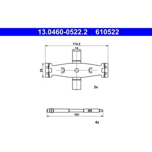 Mercedes-Benz A0014213091 Etujarrulevyjen sarja - Jarrupadjat Mercedes-Benz A0014213091 Etujarrulevyjen sarja - Jarrupadjat