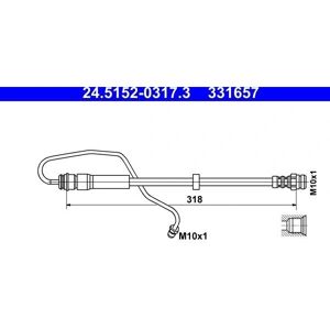 Flexible de frein avant droit ATE - Pour Audi A4 A5 - Publicité Flexible de frein avant droit ATE - Pour Audi A4 A5 - Publicité