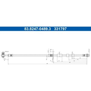 ATE 83.8247-0489.3 - Jarruletku ATE 83.8247-0489.3 - Jarruletku