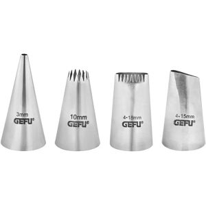 Gefu 13761 ensemble d'outils de décoration pâtisserie - Acier inoxydable - Publicité Gefu 13761 ensemble d'outils de décoration pâtisserie - Acier inoxydable - Publicité