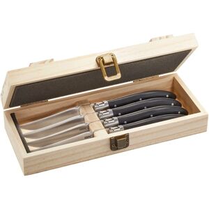 Set di 4 coltelli da bistecca GEFU Basco in scatola di pino Set di 4 coltelli da bistecca GEFU Basco in scatola di pino