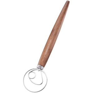 Gefu Walnuss-Handle Schwerer Teigschläger - Schneebesen Gefu Walnuss-Handle Schwerer Teigschläger - Schneebesen