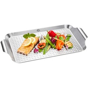GEFU Frying Pan - 89258 - Stainless Steel - Rectangular - 25.4x42.5cm - Cooking Surface Large GEFU Frying Pan - 89258 - Stainless Steel - Rectangular - 25.4x42.5cm - Cooking Surface Large