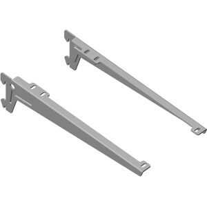 ELEMENT SYSTEM Soporte para estanterías de pared - 1 fila, 2 piezas, 28cm, aluminio ELEMENT SYSTEM Soporte para estanterías de pared - 1 fila, 2 piezas, 28cm, aluminio