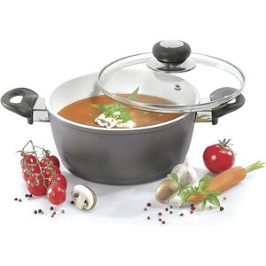 Krüger Oslo Gietaluminium Pan met Glazen Deksel - Fleischtopf Krüger Oslo Gietaluminium Pan met Glazen Deksel - Fleischtopf