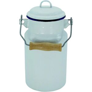 KRÜGER Husum Melkkan - 2L, Wit/Blauw, Gepoedercoat staal KRÜGER Husum Melkkan - 2L, Wit/Blauw, Gepoedercoat staal