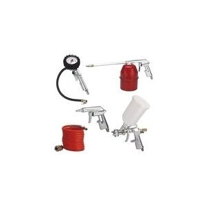 Einhell 4132720 Luftværktøjssæt - 5 dele, Rød, Hvid Einhell 4132720 Luftværktøjssæt - 5 dele, Rød, Hvid