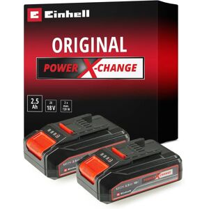 Einhell Power X-Change 18V Battery Twin Pack - 2x 2.5Ah Batteries - Compatible W Einhell Power X-Change 18V Battery Twin Pack - 2x 2.5Ah Batteries - Compatible W