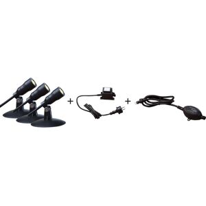 Heissner L410-00 Außenbeleuchtung - Wasserdicht 3W Schwarz Heissner L410-00 Außenbeleuchtung - Wasserdicht 3W Schwarz