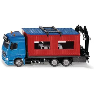 Siku Mercedes-Benz Actros avec Conteneur - Échelle 1:50 - Modèle en Zamac - Publicité Siku Mercedes-Benz Actros avec Conteneur - Échelle 1:50 - Modèle en Zamac - Publicité