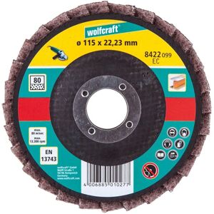 Wolfcraft 8422099 - Disque fibre abrasif - Métal - G80 - 115mm Wolfcraft 8422099 - Disque fibre abrasif - Métal - G80 - 115mm
