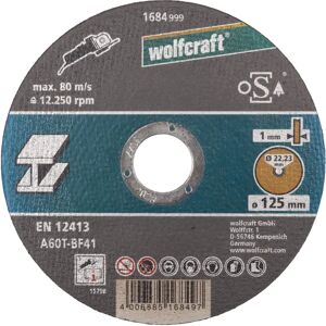 Wolfcraft 1683999 Disque à couper - Métal 115mm Wolfcraft 1683999 Disque à couper - Métal 115mm