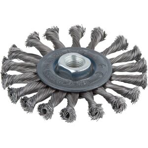 Wolfcraft Metal Disc Brush - M14, 115mm, Rust Removal Wolfcraft Metal Disc Brush - M14, 115mm, Rust Removal